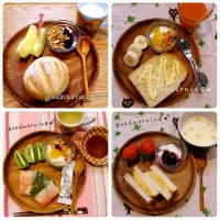 Snapdishの料理写真:最近の朝ごはん (๑ºั╰╯ºั๑)♡|yumiさん