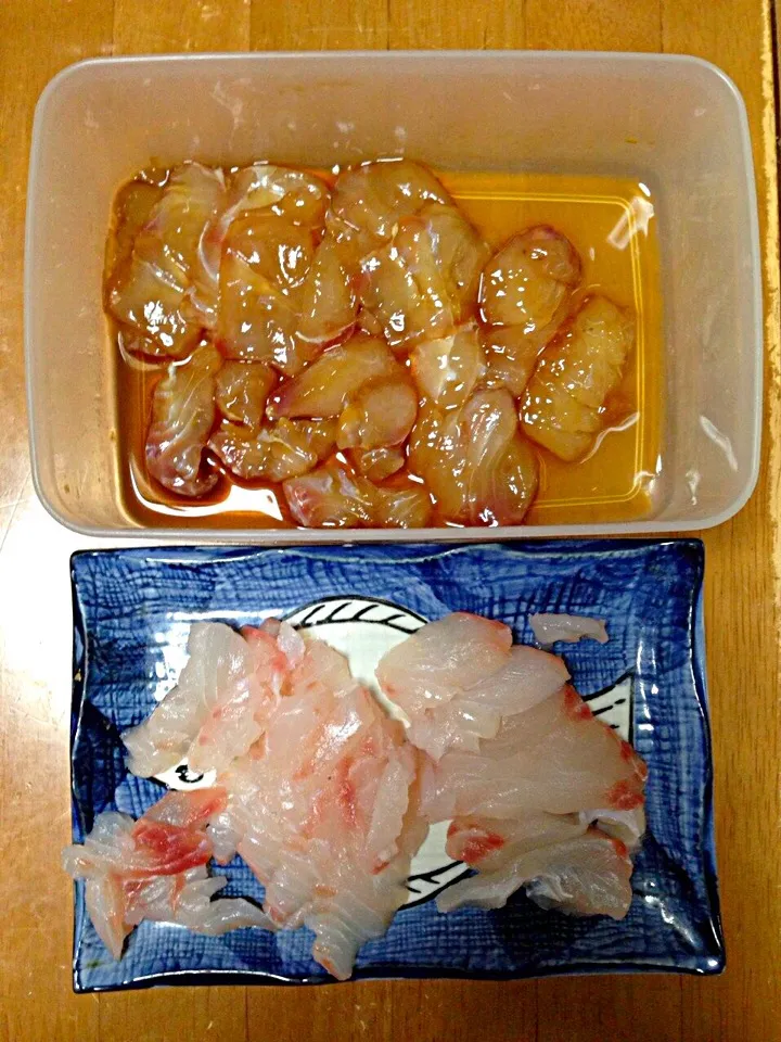 メジナの刺身と漬け丼|りかさん