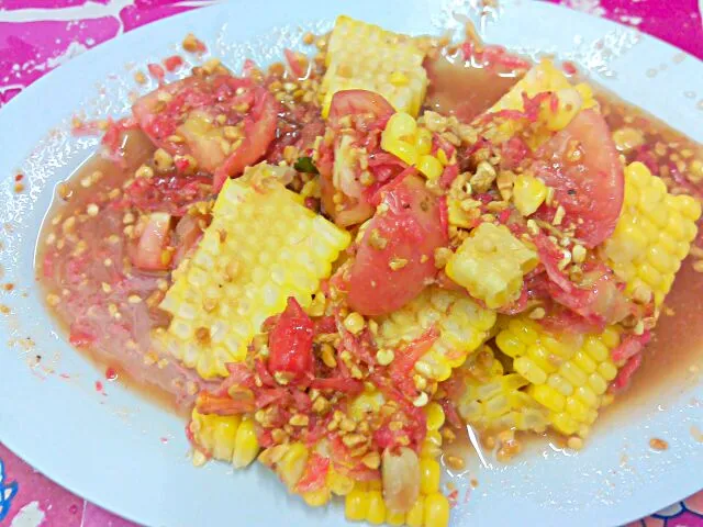 Snapdishの料理写真:corn salad #Thaifood #thaistyle|pam chaletaさん