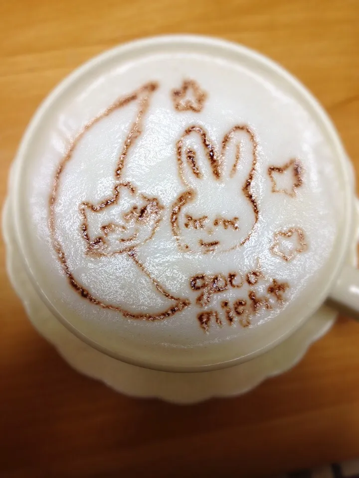 デザインカプチーノ おやすみ|Stacykrnnyaさん