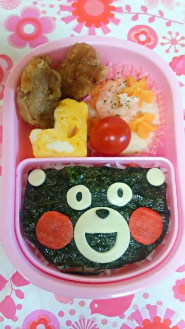 幼稚園弁当♪くまもん！リベンジ…やっぱり難しい(笑)|nanairoさん