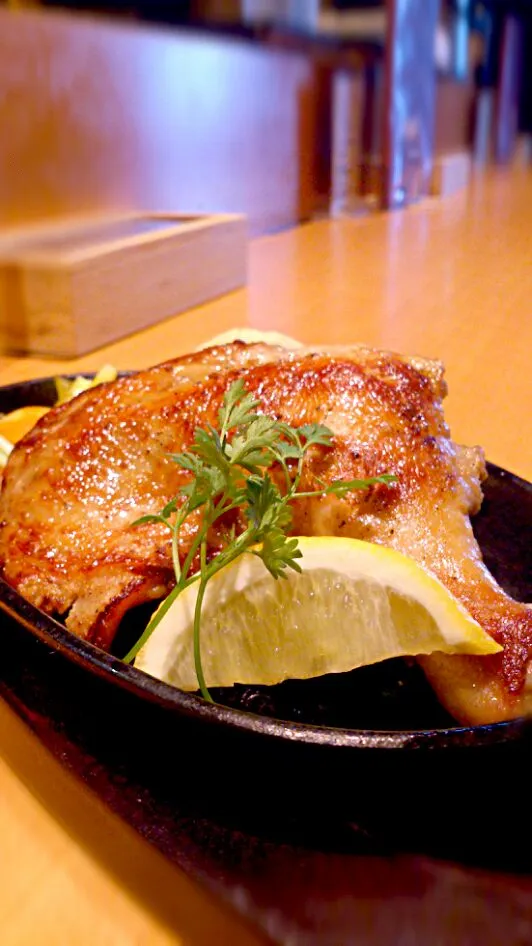 骨付き鶏モモ肉のツケダレ焼き|千々和清治さん