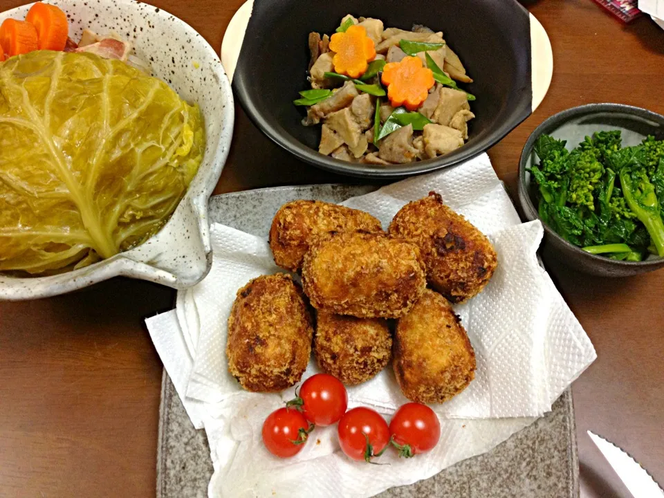 ふつうの晩ご飯(*^^*)|ゆみかさん