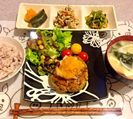 ＊おからハンバーグ定食＊|Emiさん