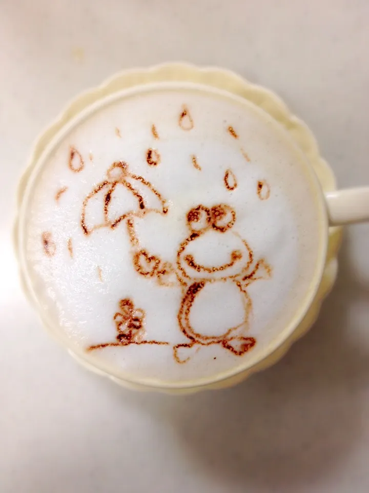 デザインカプチーノ かえるくん|Stacykrnnyaさん