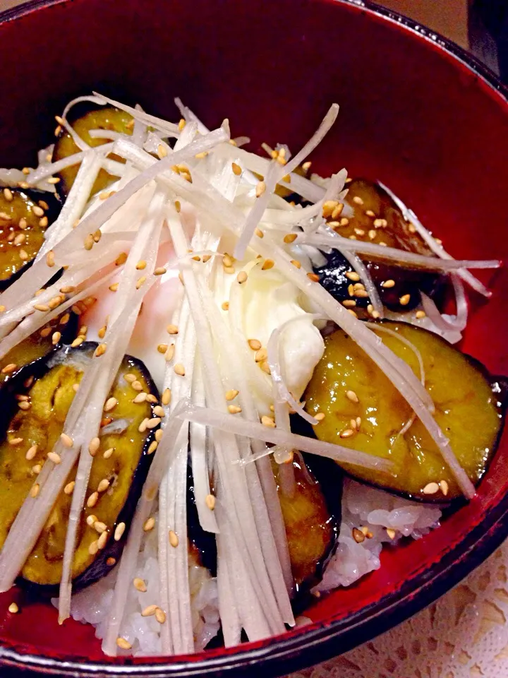 茄子のテリテリ丼|もねりーさん