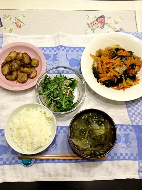 車麩と人参とわかめの生姜炒めご飯☆vegan|みよこさん