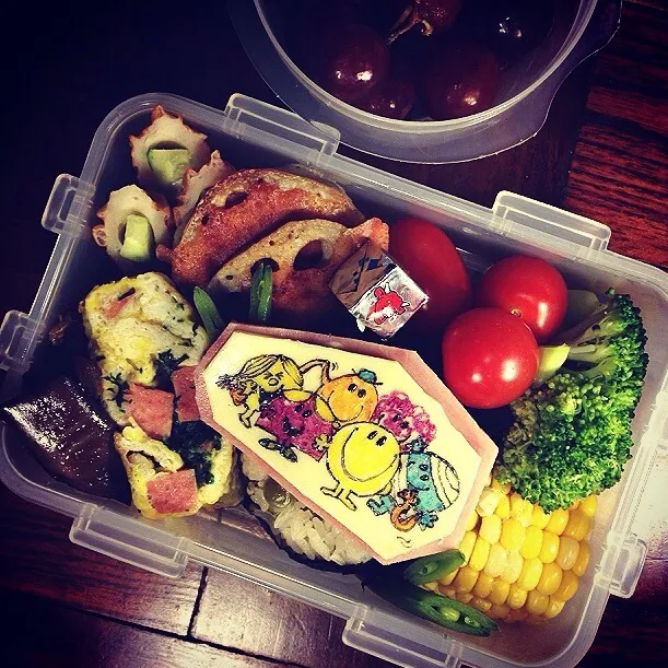 Mr. Men and Little Miss 😃Leftover Lunch Box. Mr.メン&リトルミス 😃 残りものでお弁当|Yuka Nakataさん