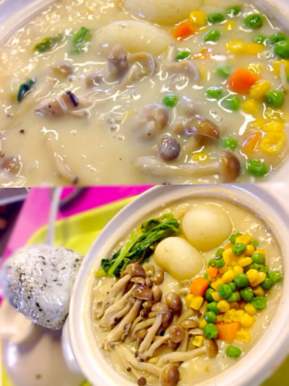 Snapdishの料理写真:きのこ🍄＆かぶのクリームシチュ〜🍲|マニラ男さん