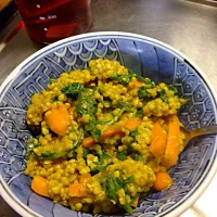 Vegan. Low fat. Curried Buckwheat. Kale. Carrots. Garlic.|Cody Chokhmanさん