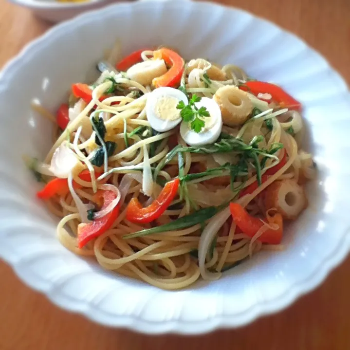 Today's JK lunch plate.Chikuwa,do you know?|hoppycowさん