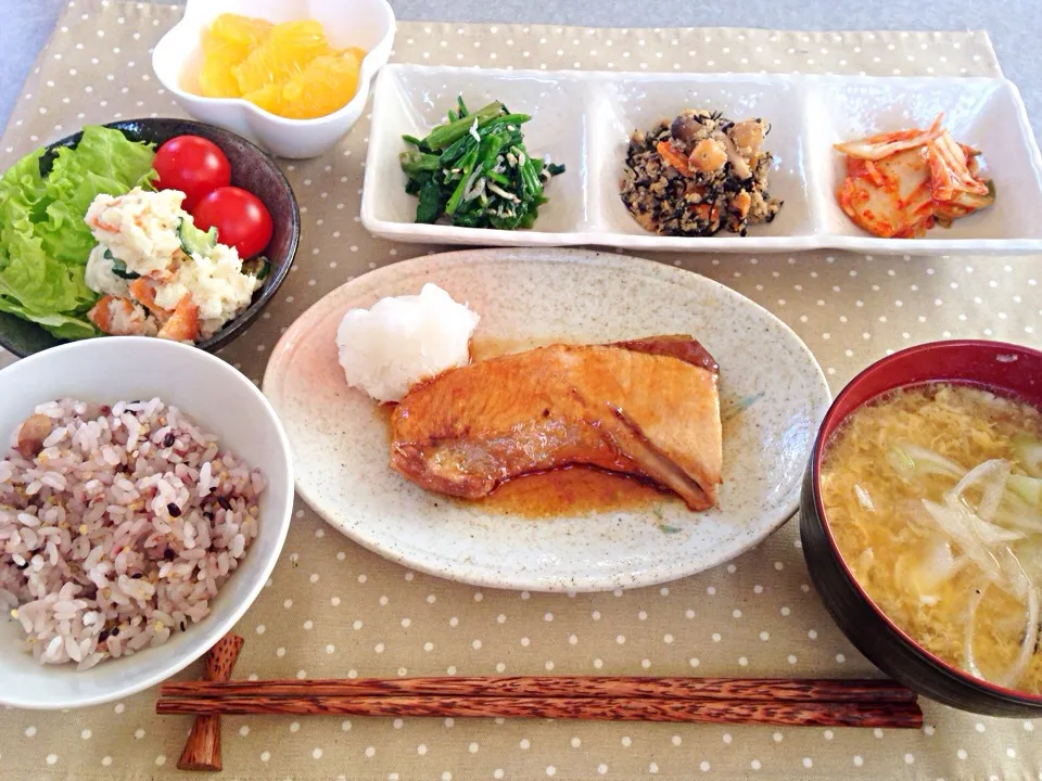 ＊ブリの照り焼き定食＊|Emiさん