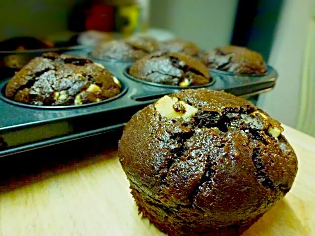 Quadruple chocolate muffins|Slinkyさん