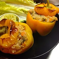 Quinoa stuffed bell peppers.|Cody Chokhmanさん