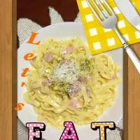 my own version of carbonara pasta|Che Chi Shiさん