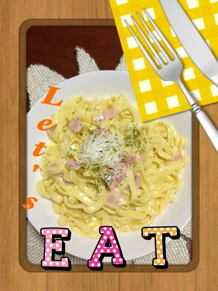 my own version of carbonara pasta|Che Chi Shiさん