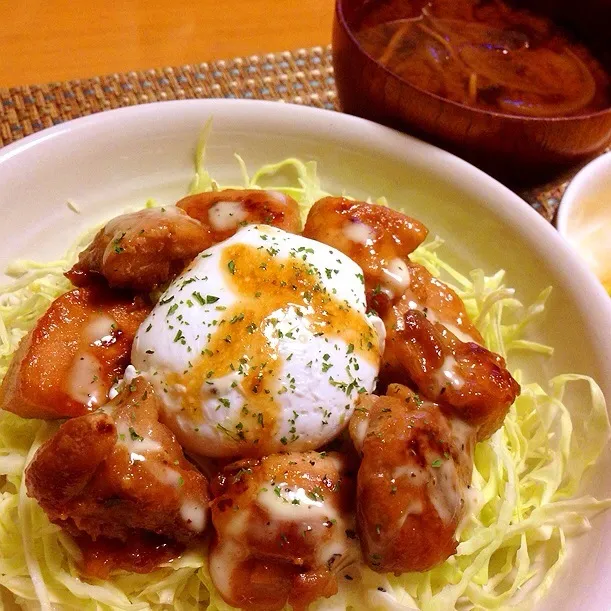 鶏の照り玉丼|chacoさん