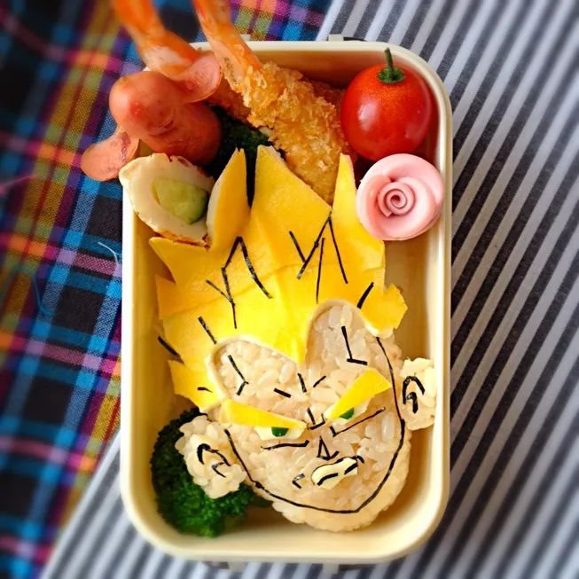 Snapdishの料理写真:ドラゴンボール☆ベジータ弁当☆|あけみさん