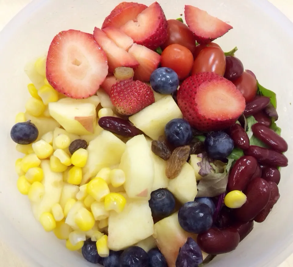 12:3 ~ Fruits salad! Love the color combi!!|Bijouxさん