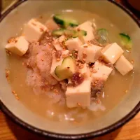 Snapdishの料理写真:〆の豆腐味付け🍚いただきます。|旦那さん