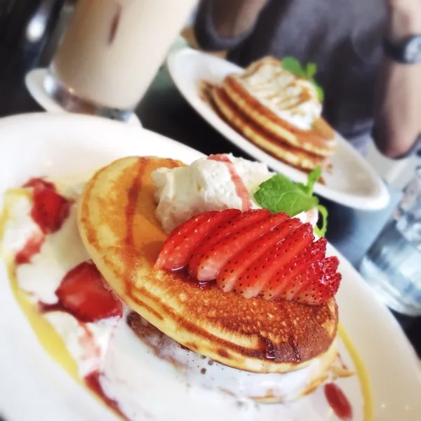 今日は代官山デート♡(*^^*)
パンケーキ美味しい～！|たんぱつさん