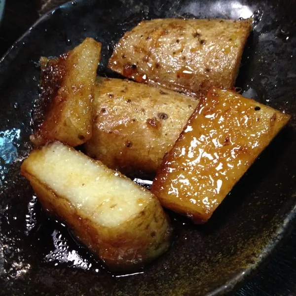 山芋の醤油焼きいただきます。|旦那さん