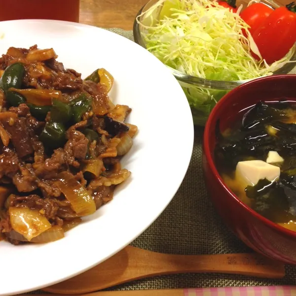 焼肉丼。
飛騨高山展で、肉料理にピッタリの旨だれをを購入したので。飛騨牛弁当とか高過ぎて無理なので、タレにしてみた。
上出来でした〜♪|だこちんさん