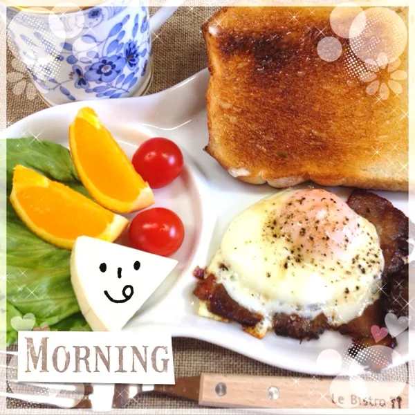 今日は「らしい朝ごはん」を作成！
美味しい、美味しいp(^_^)q
オレンジがあると華やぐねぇ。|だこちんさん