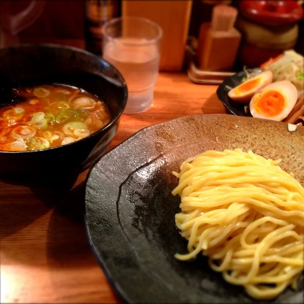 Snapdishの料理写真:辛味つけ麺＋３点盛り|RockRoom301さん