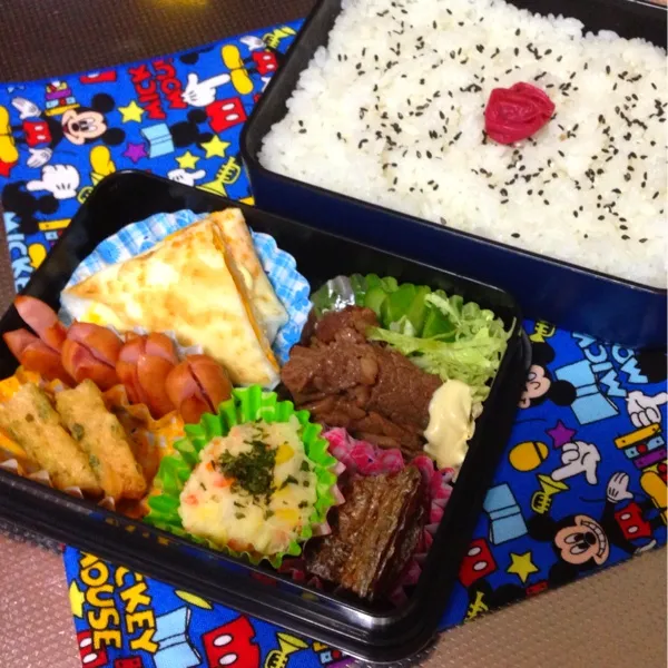 今日のお弁当♡ 最近なんかいっしょだなぁ(つω･`。) ごめんね。。|bouさん