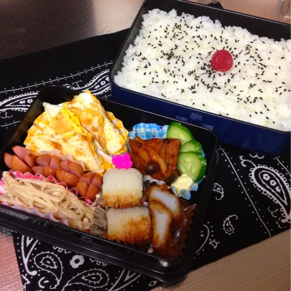 今日のお弁当♡ 風邪よくなったみたいでよかった〜♡ 雨やけどがんばってね(⌒▽⌒)|bouさん