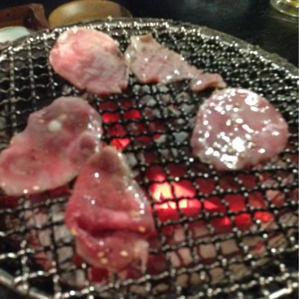 炭焼焼肉いただきます。|旦那さん