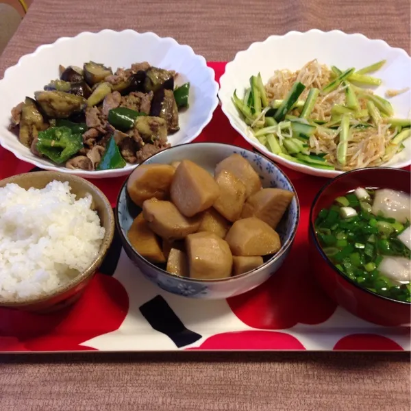 Snapdishの料理写真:野菜中心昼ごはんいただきます。|旦那さん