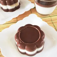 Milo and condensed milk jelly