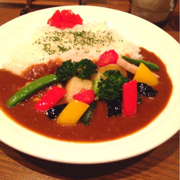 専門店の野菜カレー＆チキンカツカレー|オリオンさん