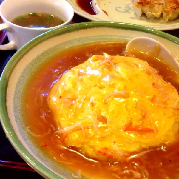 天津飯。卵とろとろ～♡おいしかった⊂（（〃￣ー￣〃））⊃|bouさん