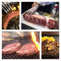 Snapdishの料理写真:思いのほかあっさりたっぷり食べれるステーキを堪能！
しかも自分の食べたい分だけ、お肉をカットできるのがうれしい。|nassyさん