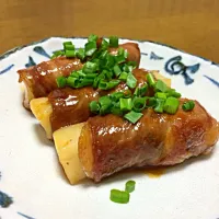 餅の豚肉巻き|コナンさん