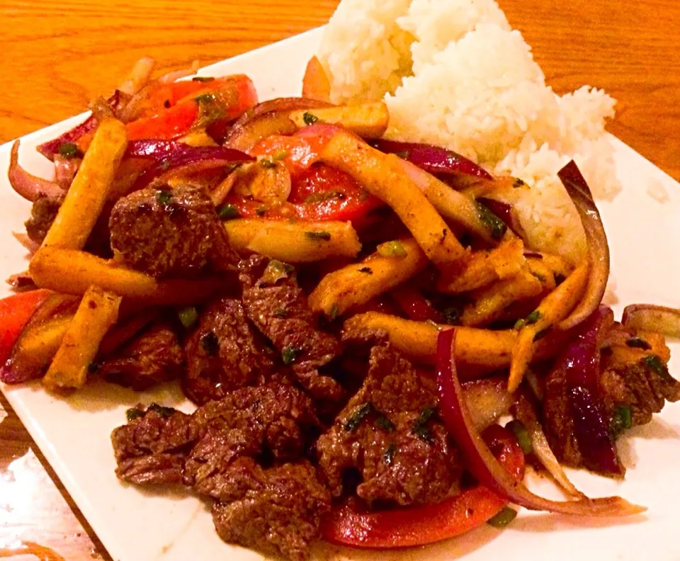 Peruvian Grilled Steak with Potato Fries|sooprcoolchicaさん