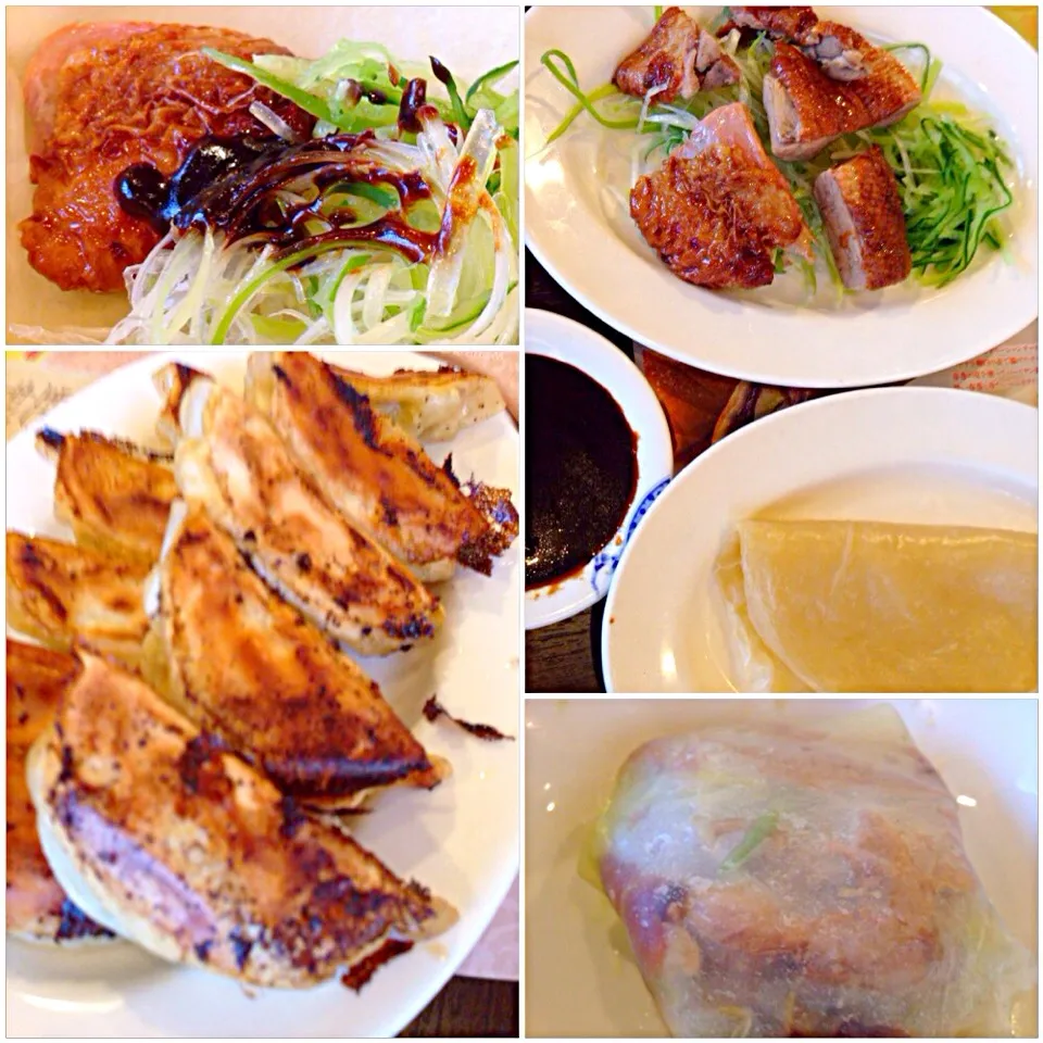 Snapdishの料理写真:Peking duck&Dumplings🍻北京ﾀﾞｯｸ&餃子|🌈Ami🍻さん