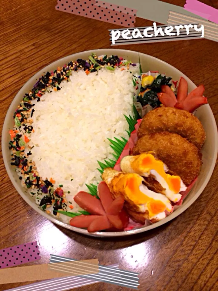 Snapdishの料理写真:旦那様用☆お弁当^_^夜勤4日目|☆ぴ〜ちゃん☆さん