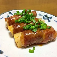 ともさんの料理 餅の豚肉巻き♪|コナンさん