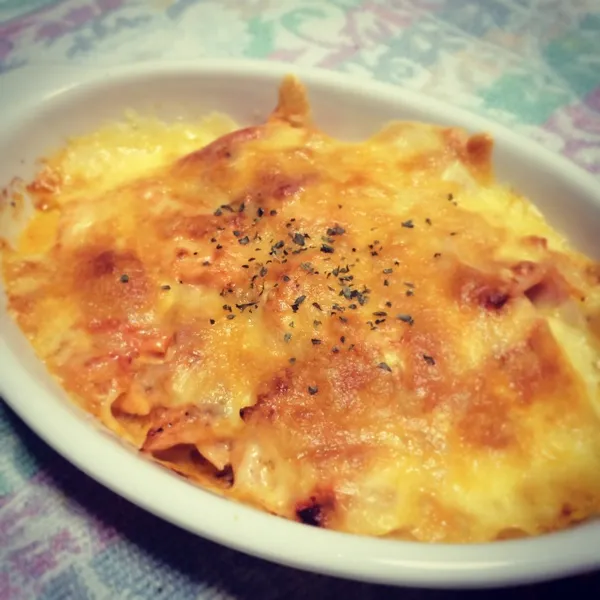 サーモンとトマトとベーコンのマヨチーズ焼きψ(｀∇´)ψ♡|417さん