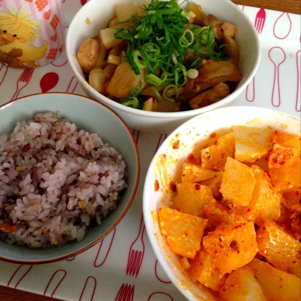 鶏と大根炒め
じゃがいも食べラー和え|みつほさん