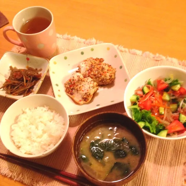 レモン風味チキン＆きんぴら|さみぃさん