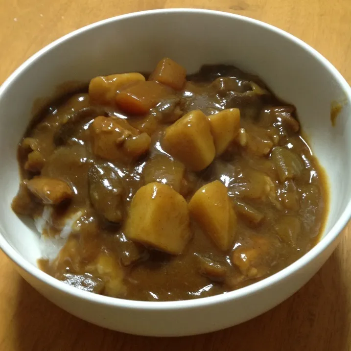 ナスとトマトのチキンカレー|ひこ。さん