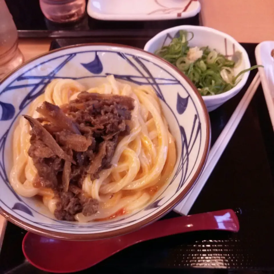 牛肉しぐれ釜玉うどんなり！！|なっちゃんさん