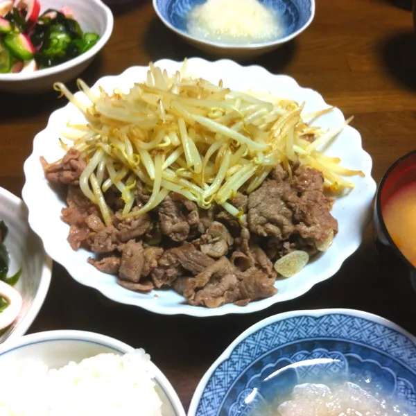 今日の夕食は、牛スライス肉をおろしポン酢で！|tenraiさん