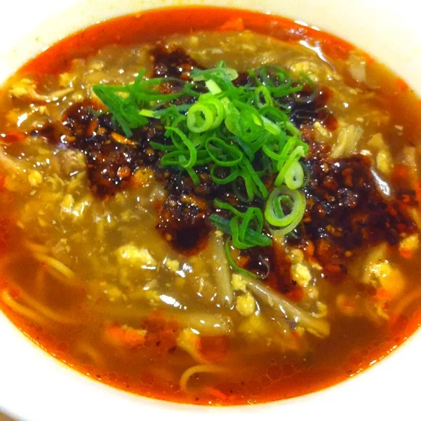 今日の夕食は、酸辣湯麺|tenraiさん