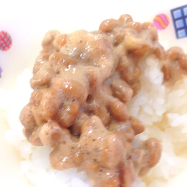 納豆ご飯       1年ぶり|はっちぃさん